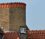 Een close-up van de gebogen raampartij.
<br/>
Richard Keijzer, 2014-09-20